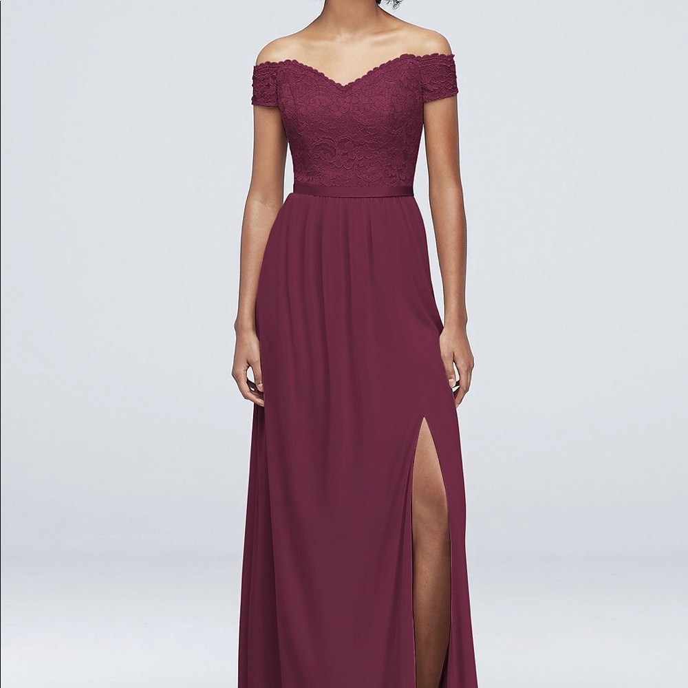 Bridesmaid dress size 4 wine